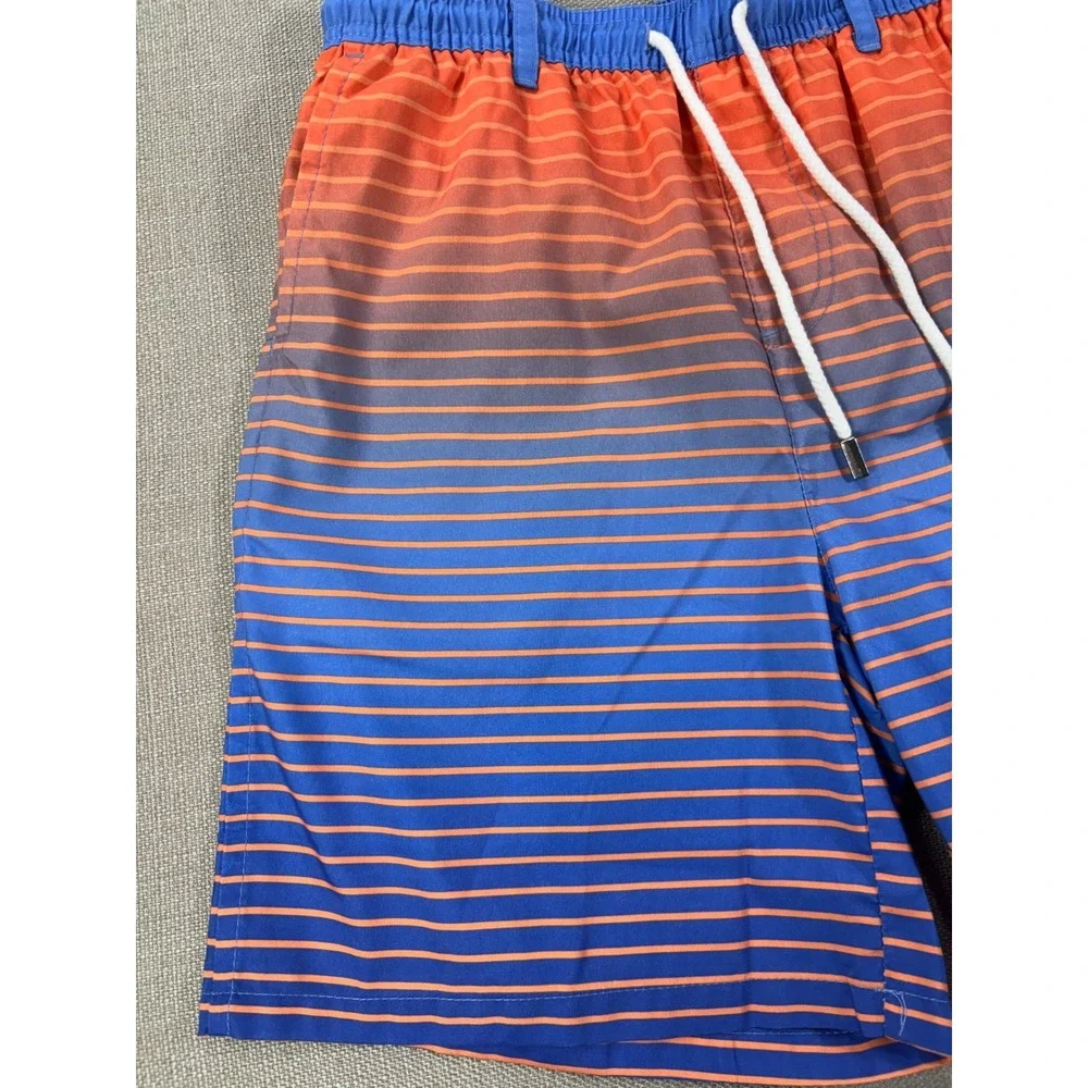 Southern Marsh NWT Boy's Faded Lines Swim Trunks Size Youth Large
